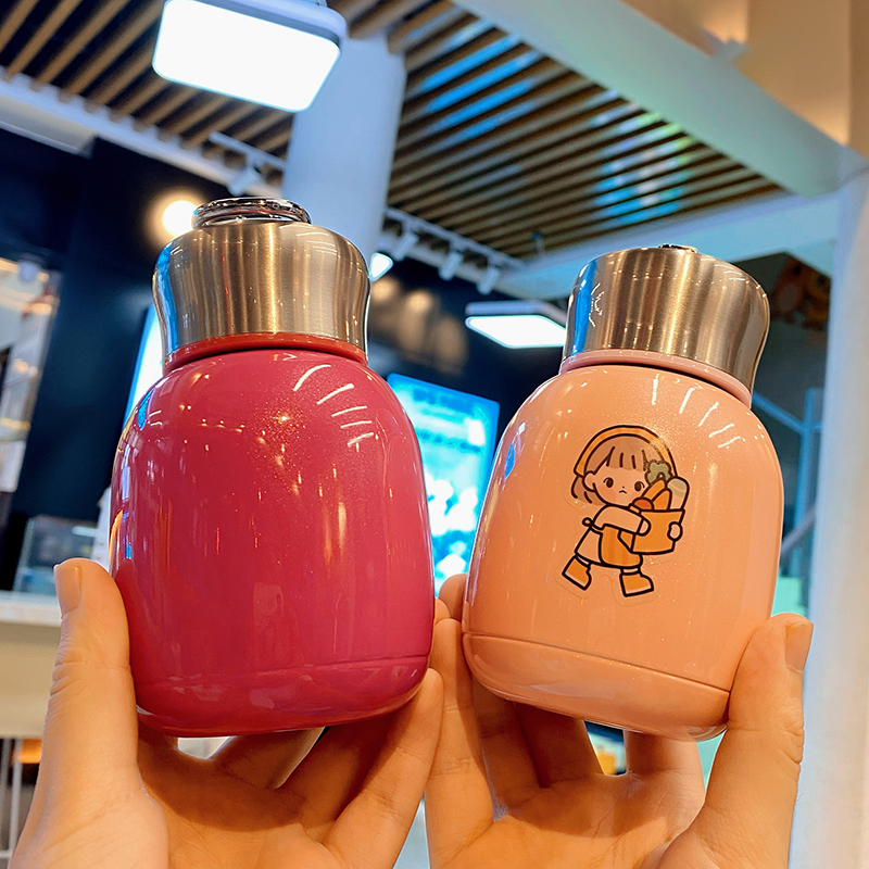 200ML创意迷你手提环保温杯304不锈钢便携学生随手杯