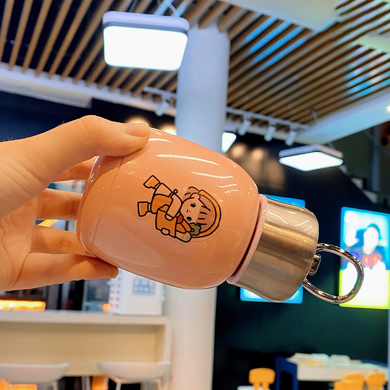 200ML创意迷你手提环保温杯304不锈钢便携学生随手杯