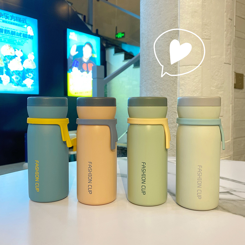 260ML韩式清新真空保温杯304不锈钢小清新直身水杯子