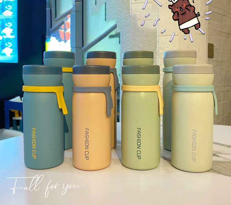 260ML韩式清新真空保温杯304不锈钢小清新直身水杯子