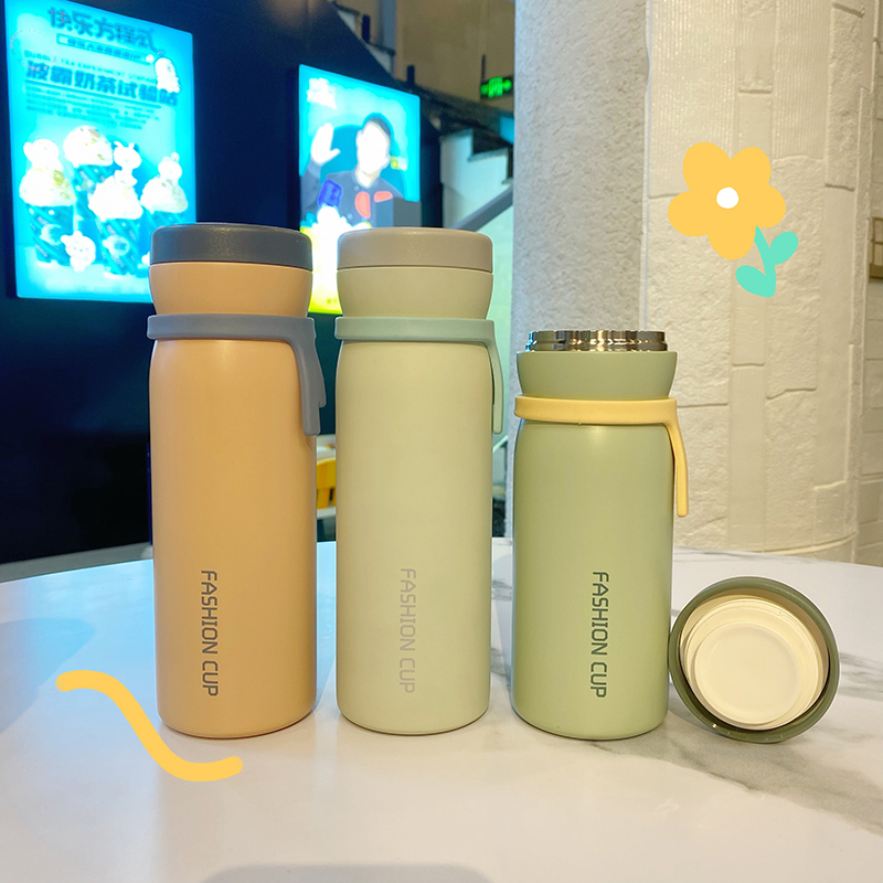 260ML韩式清新真空保温杯304不锈钢小清新直身水杯子