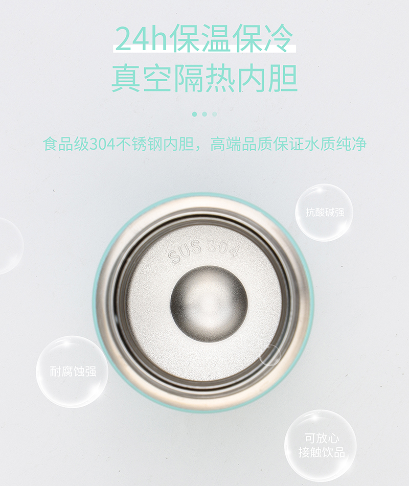 350ML皇冠立体小熊保温杯小清新直身杯学生情侣杯子