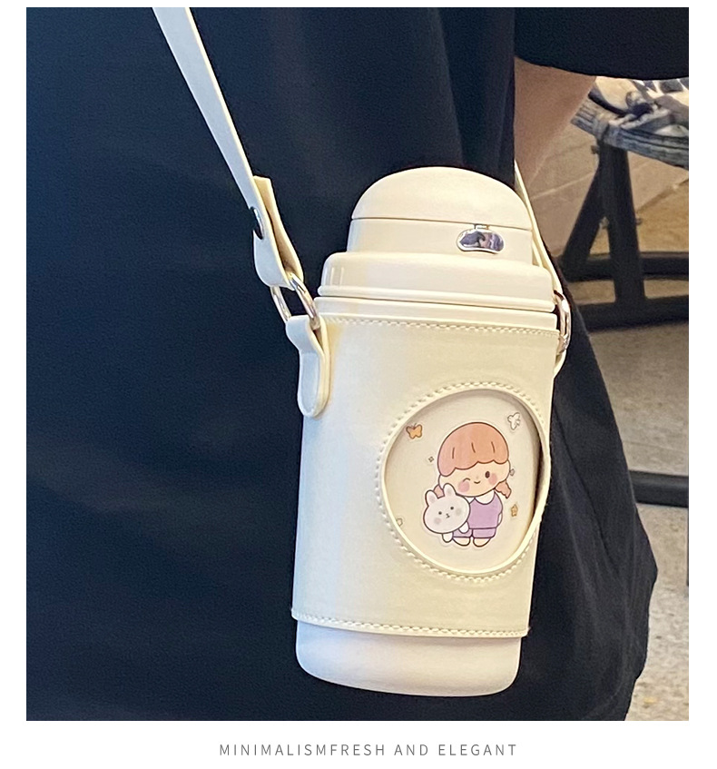 580ML卡通316不锈钢韩系可爱弹跳盖高颜值保温杯