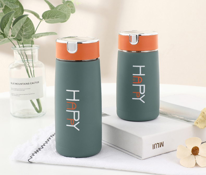 230ML潮流时尚保温杯简约清新直身杯学生情侣杯子