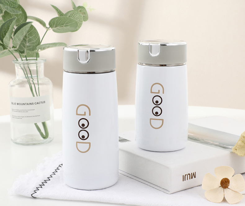 230ML潮流时尚保温杯简约清新直身杯学生情侣杯子