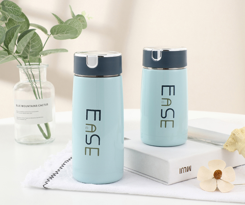 230ML潮流时尚保温杯简约清新直身杯学生情侣杯子