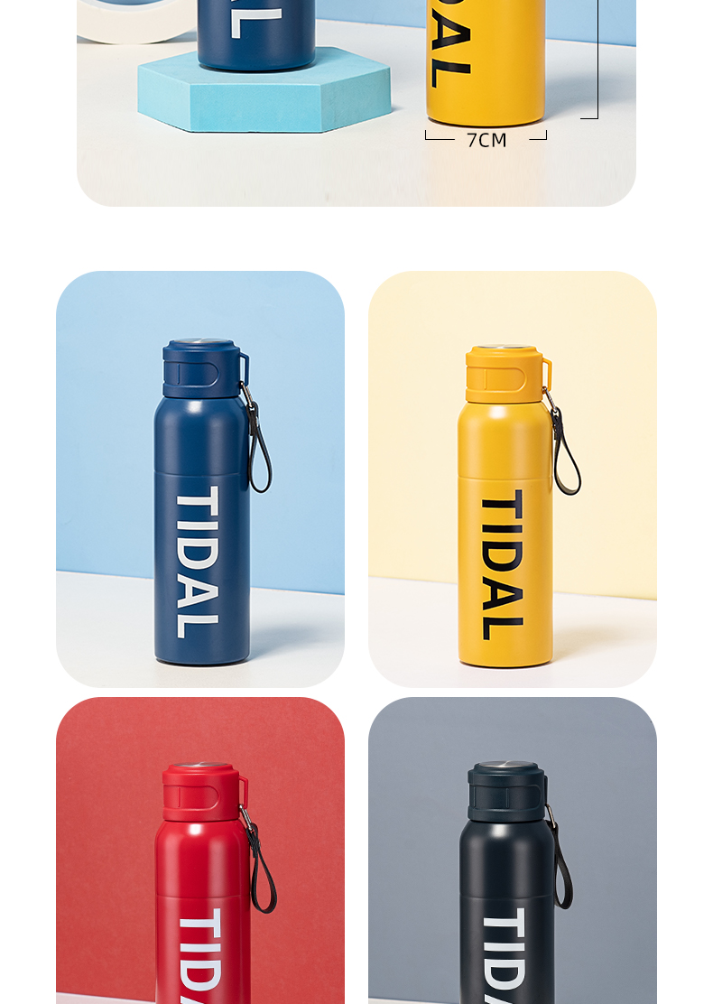 500ML漫步太空酷动保温杯户外运动旅行便携提手杯子