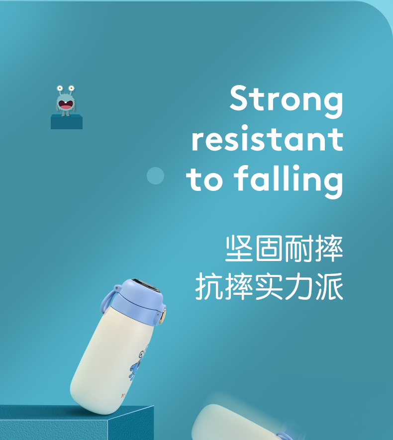 320ML太空萌宠小胖直饮保温杯304不锈钢韩版可爱水杯