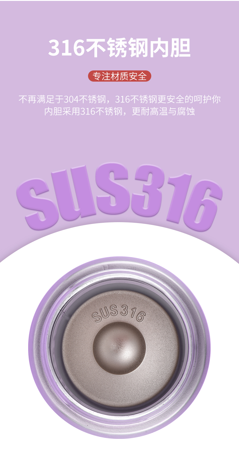 500ML创意卡通趣味动动DIY保温杯316不锈钢儿童水杯