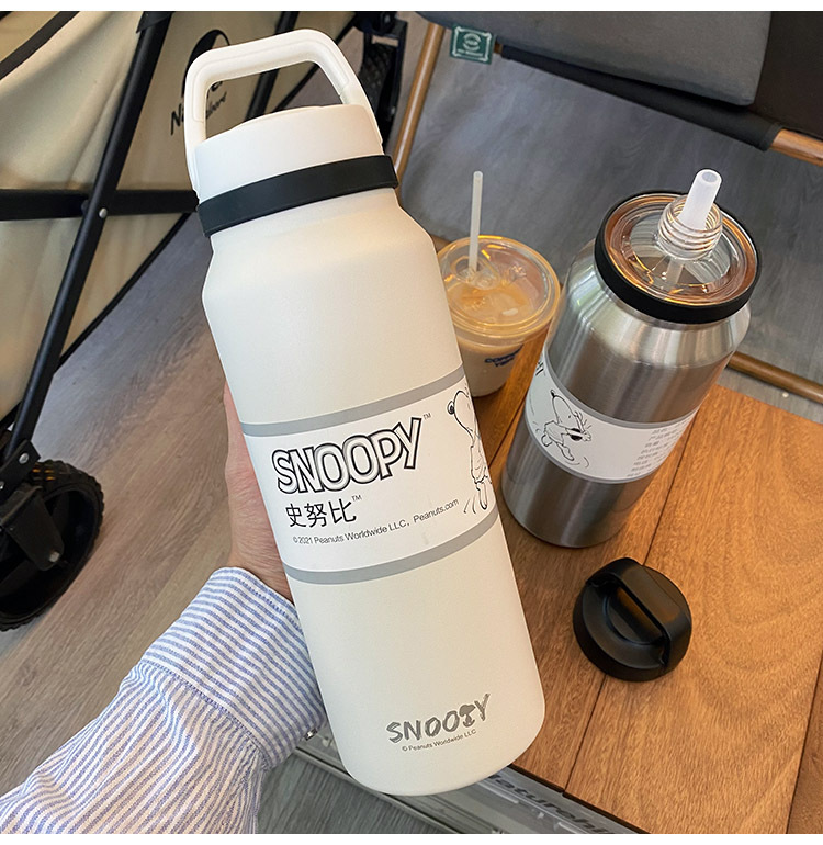 1400ML运动吸管保温杯大容量304不锈钢户外运动水杯