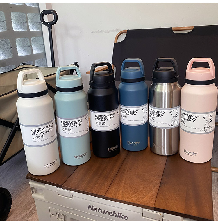 1400ML运动吸管保温杯大容量304不锈钢户外运动水杯