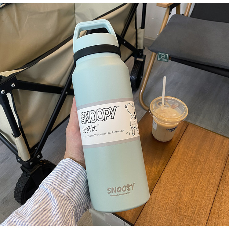 1400ML运动吸管保温杯大容量304不锈钢户外运动水杯