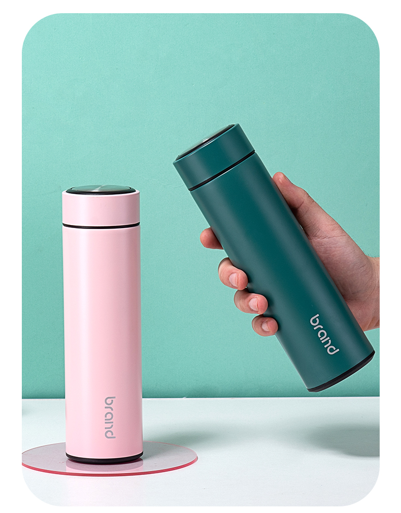 480ML简一直身保温杯304不锈钢男女士商务办公水杯