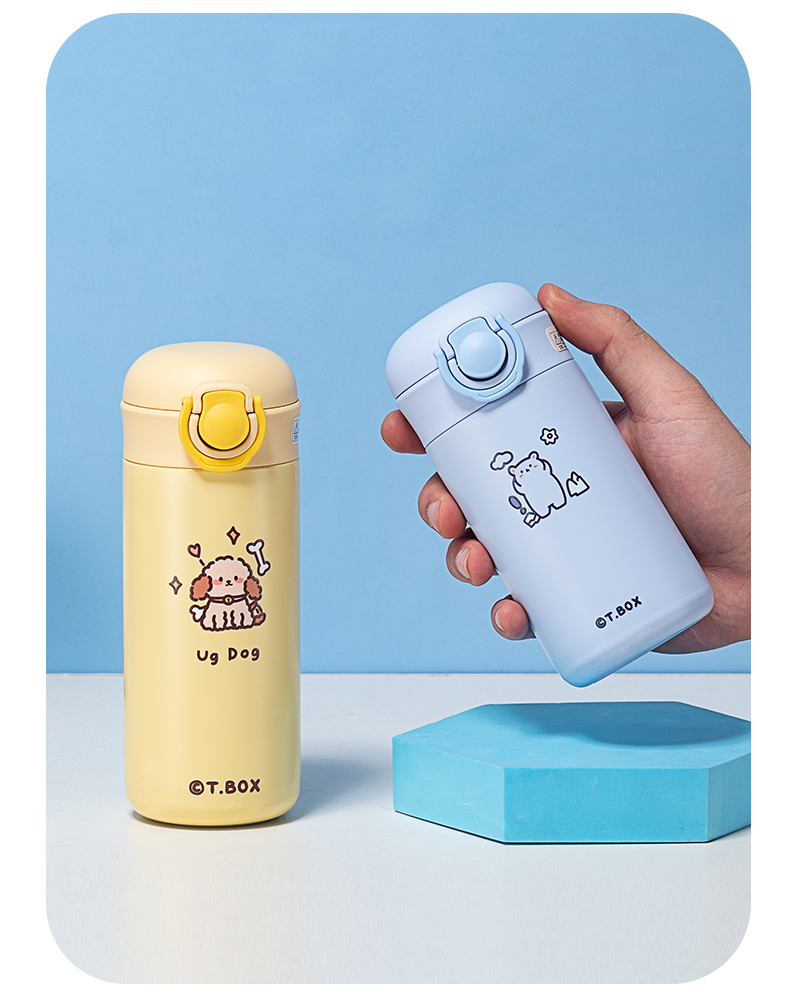 260ML小狗小羊系列糖果保温杯304不锈钢弹跳盖水杯