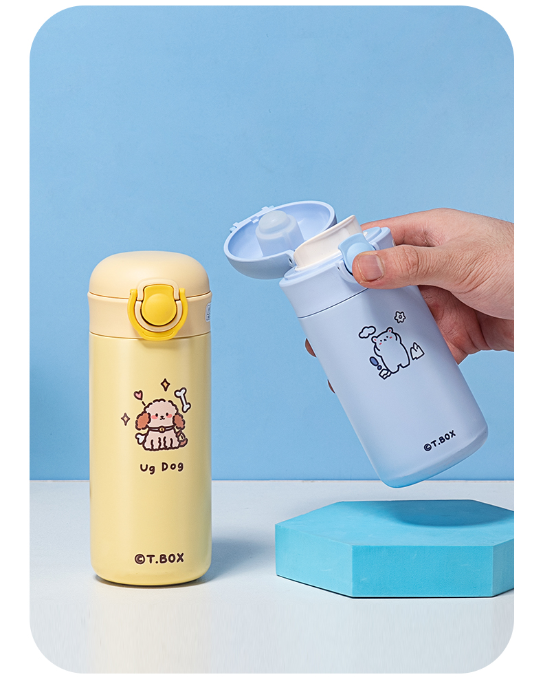 260ML小狗小羊系列糖果保温杯304不锈钢弹跳盖水杯