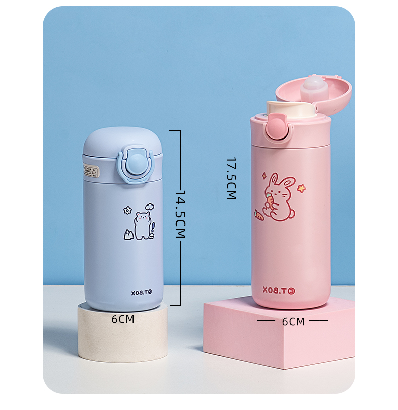 260ML小狗小羊系列糖果保温杯304不锈钢弹跳盖水杯