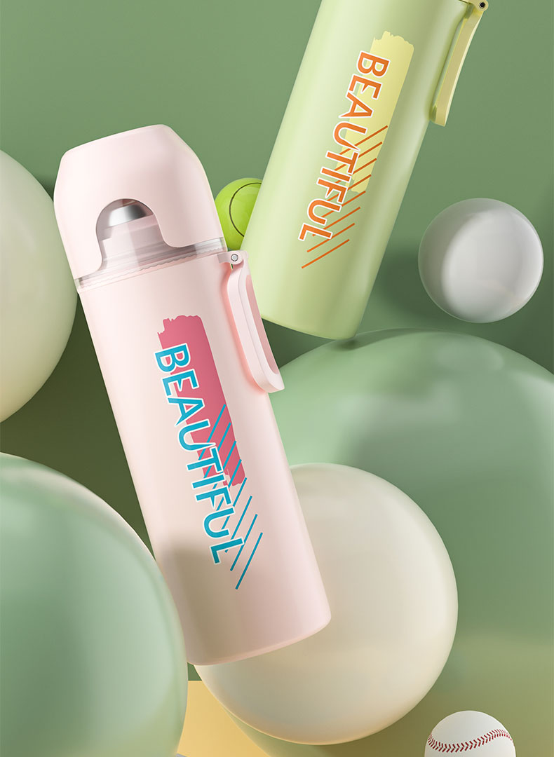 450ML缤纷灵动活力保温杯304不锈钢户外运动便携水杯