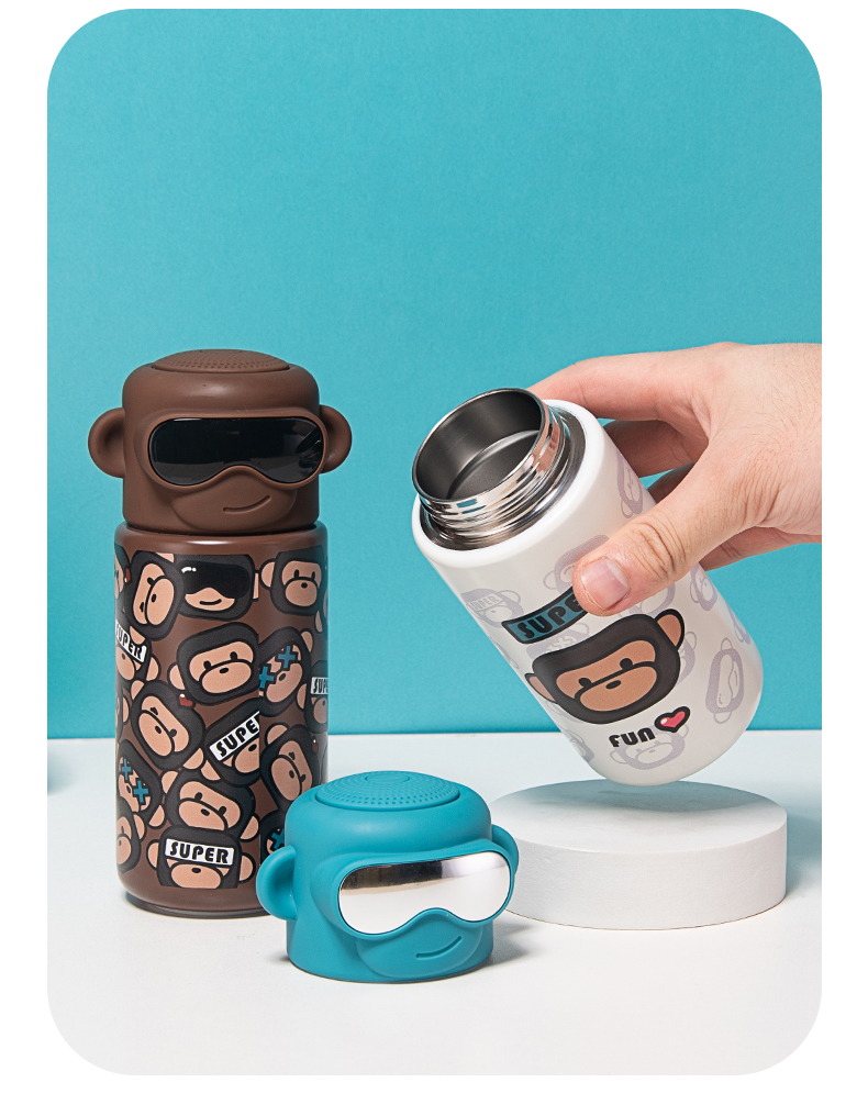 380ML Super monkey316不锈钢保温杯个性潮流水杯