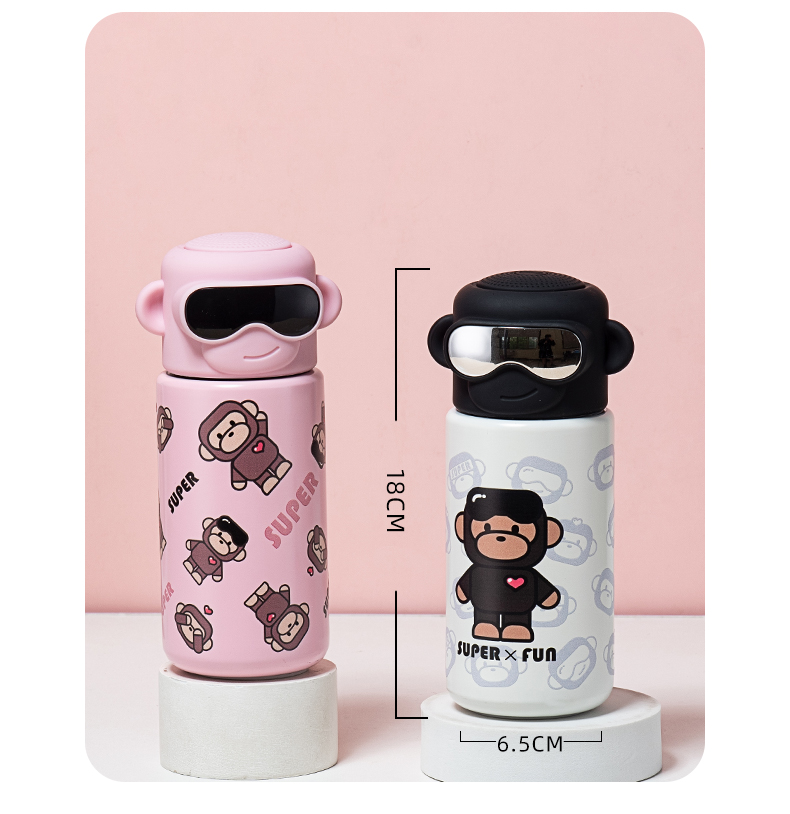 380ML Super monkey316不锈钢保温杯个性潮流水杯