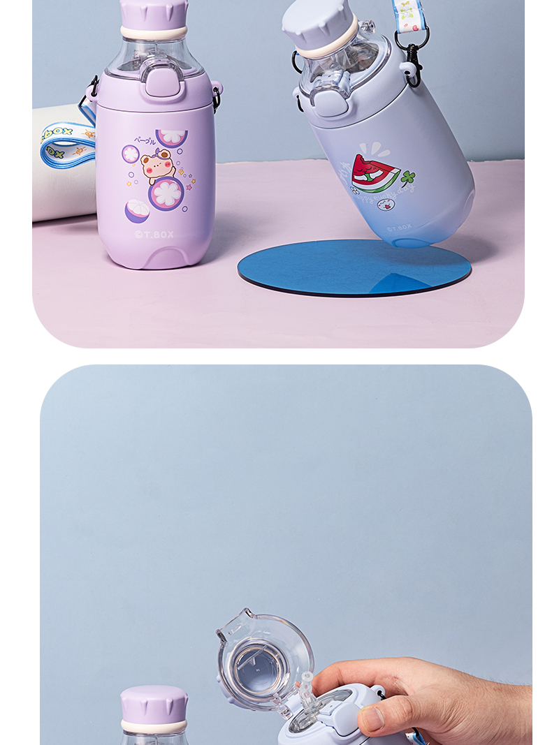 380ML水果系列保温杯304不锈钢学生情侣杯子送背带