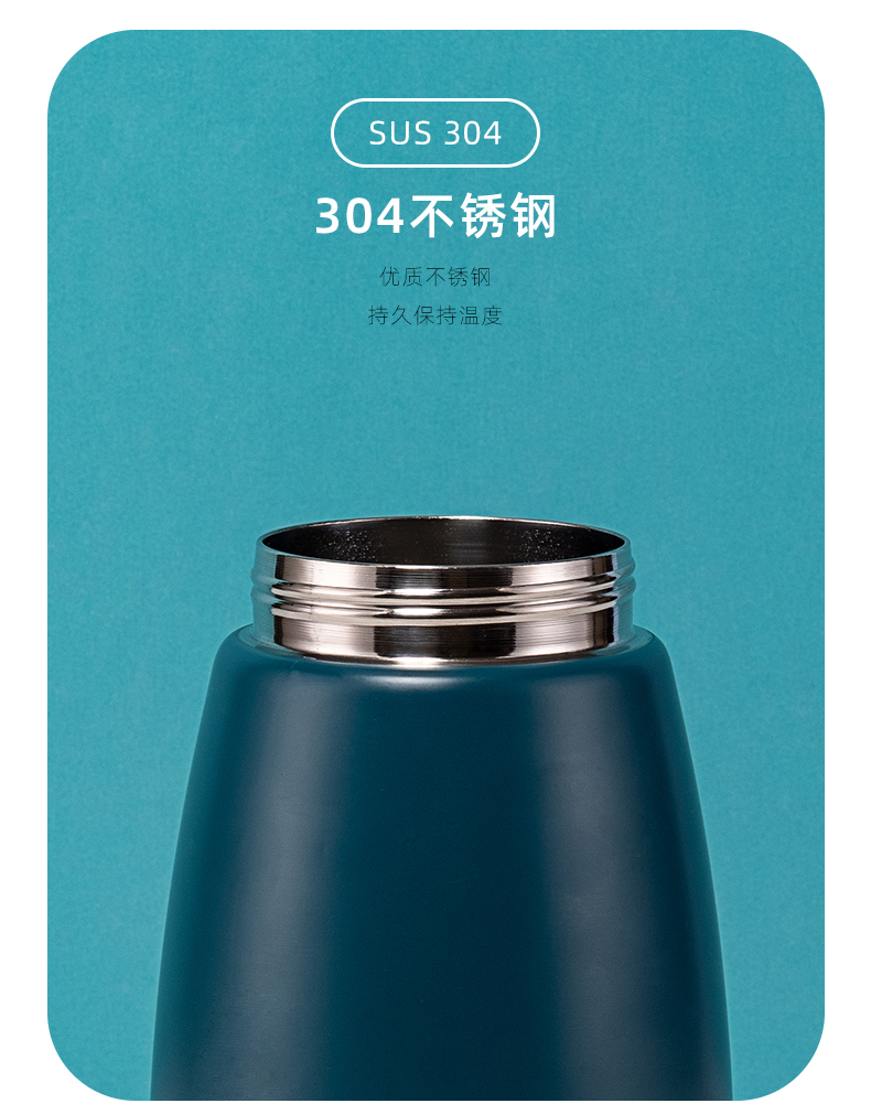 1200ML双饮大肚保温杯304不锈钢便携弹跳盖吸管杯