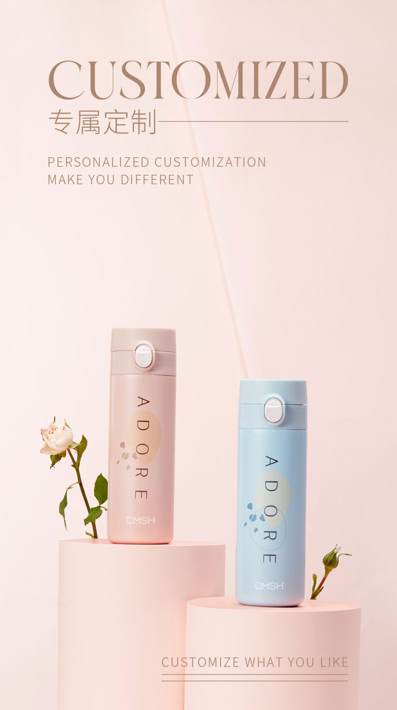 210ML简约清新直身保温杯304不锈钢个性小巧便携水杯