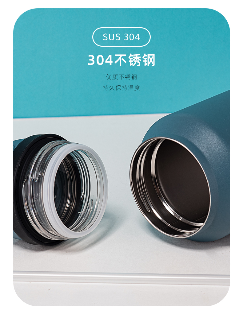 1400ML时间管理大容量保温杯304不锈钢户外运动水杯