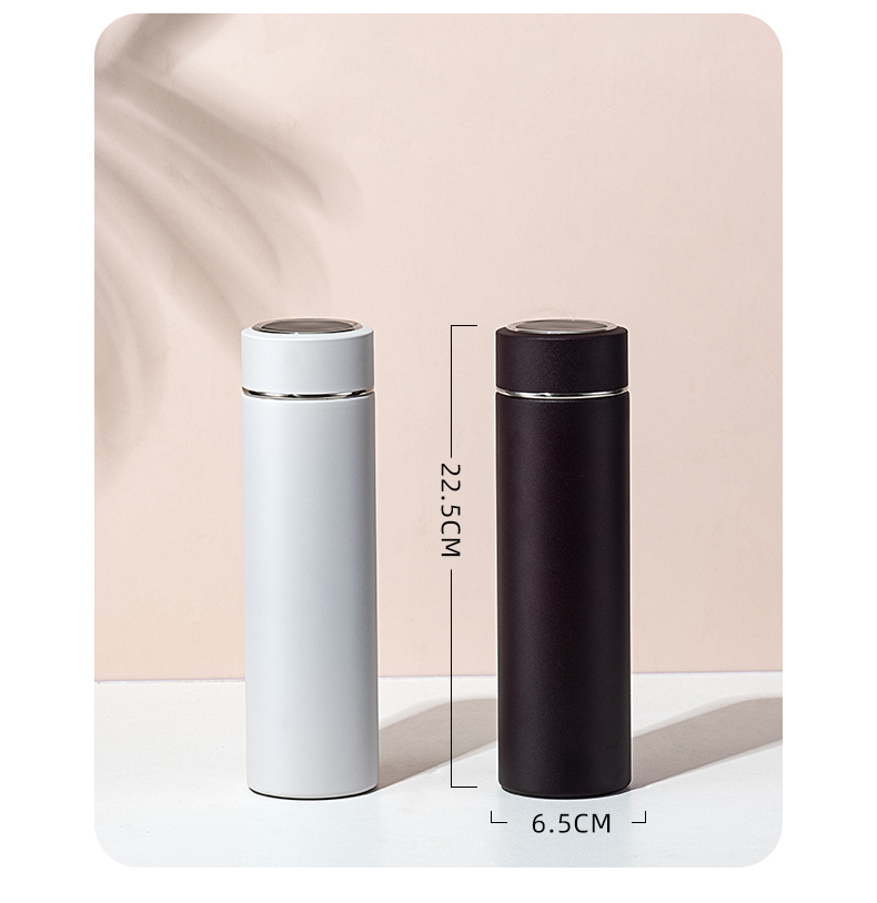 480ML礼盒装温显直身保温杯304不锈钢男士办公水杯