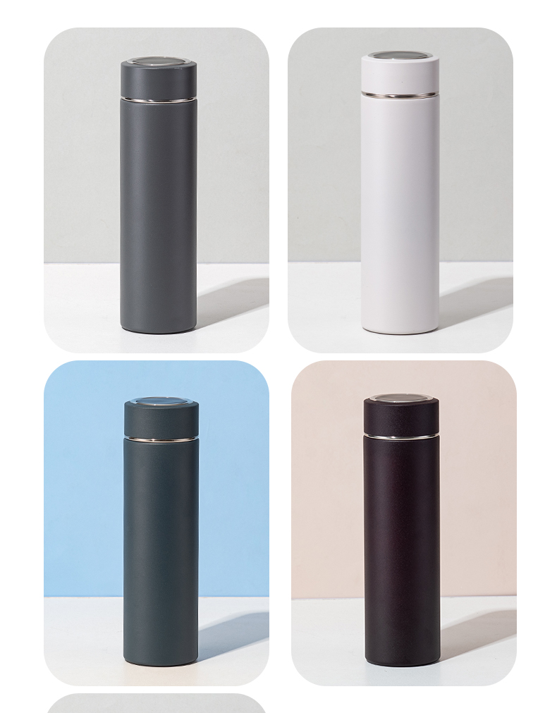 480ML礼盒装温显直身保温杯304不锈钢男士办公水杯