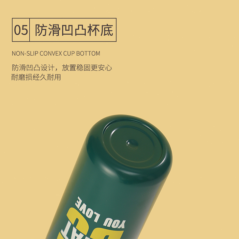 350ML撞色英文款思诺保温杯304不锈钢弹跳盖水杯