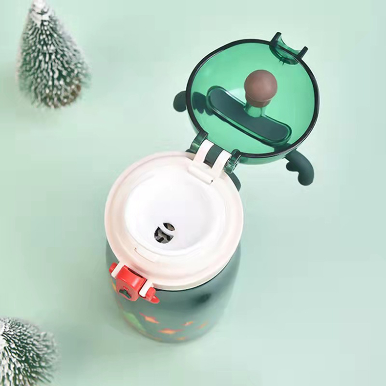 300ML安德乐保温杯304不锈钢圣诞麋鹿角节日礼品杯