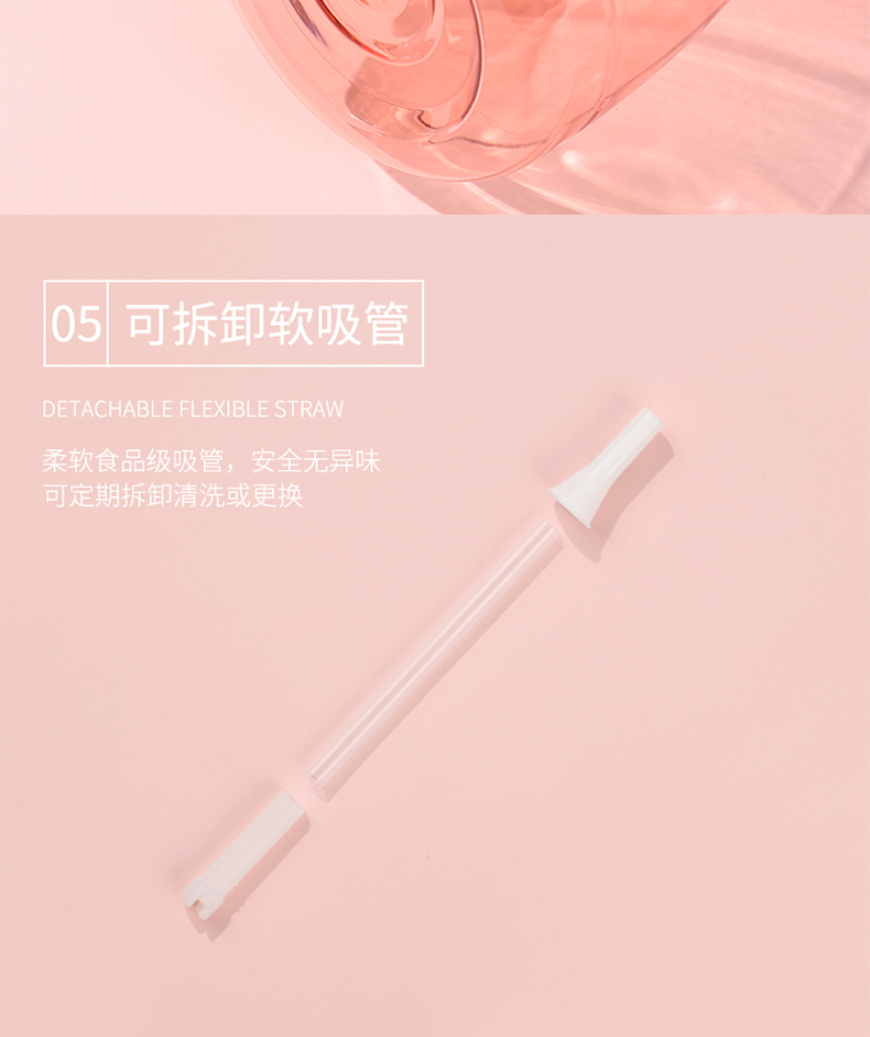 1300ML胖嘟贝瓦熊糖果色塑料杯可爱少女心学生水杯子