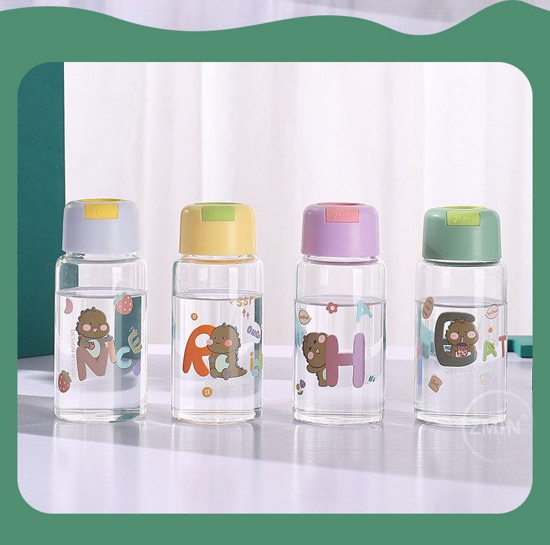 220ML嘟嘟龙感温变色高硼硅玻璃杯简约小清新可爱水杯