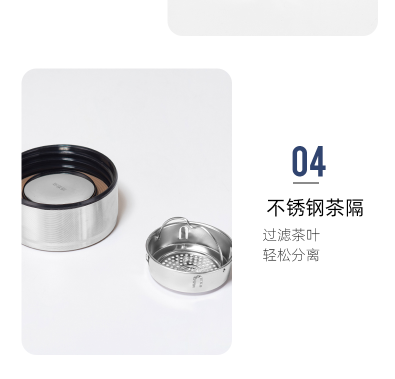 360ML商务玻璃杯男士简约双层泡茶水杯办公礼品杯子