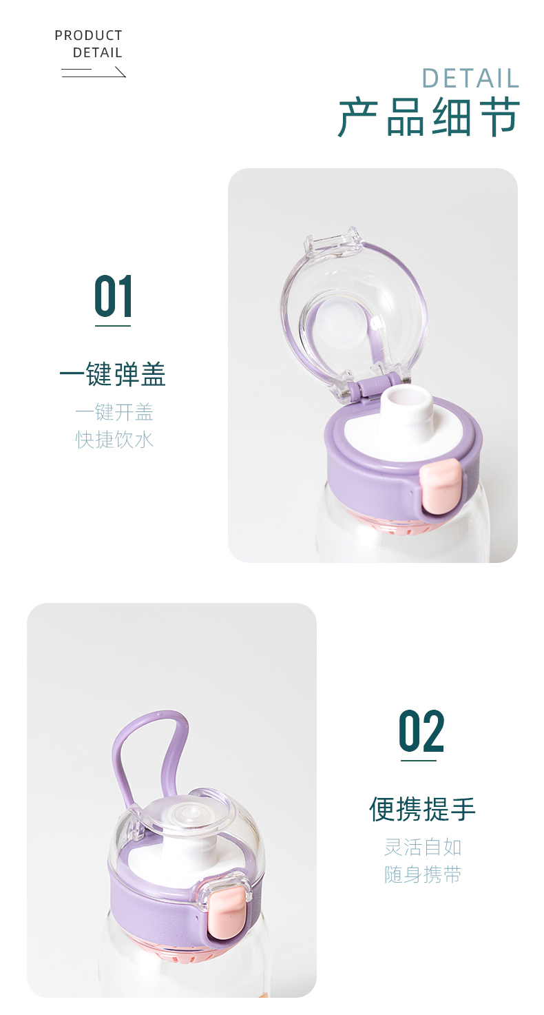 450ML皇冠猴弹盖塑料杯学生卡通可爱便携随手杯(彩盒）