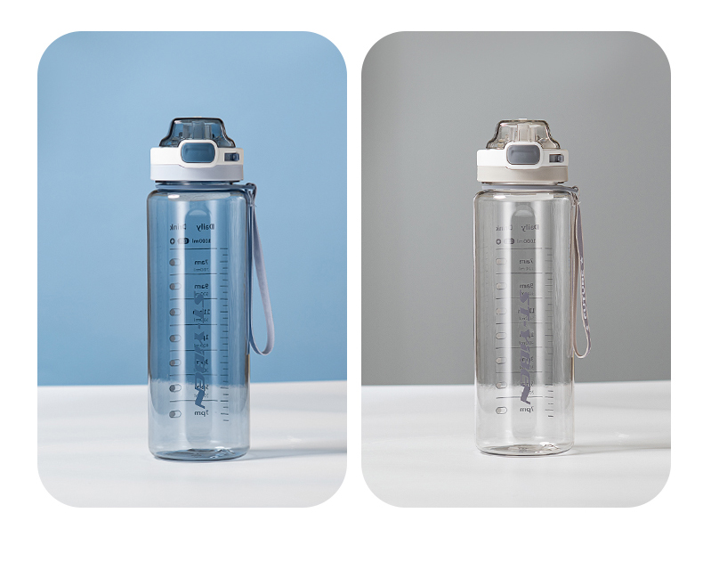 1000ML亿本叙语太空塑料杯弹跳盖直饮水杯(OPP袋）