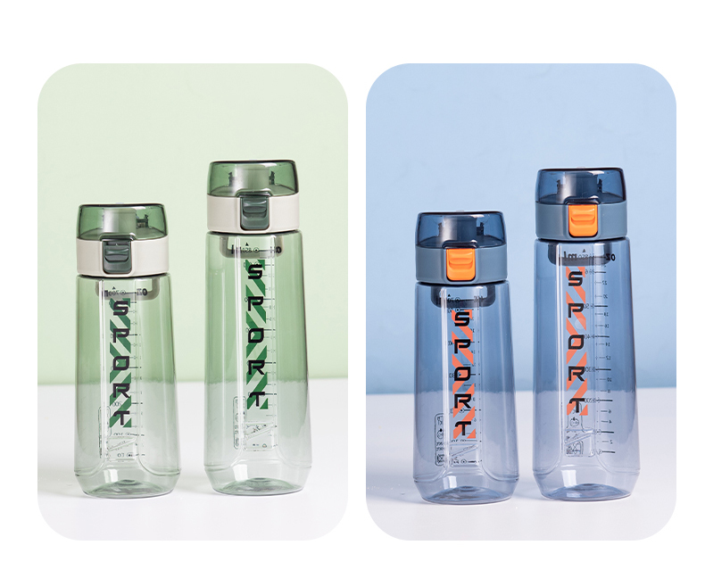 850ML亚奇乐运动塑料杯户外便携弹跳盖水杯（OPP袋）