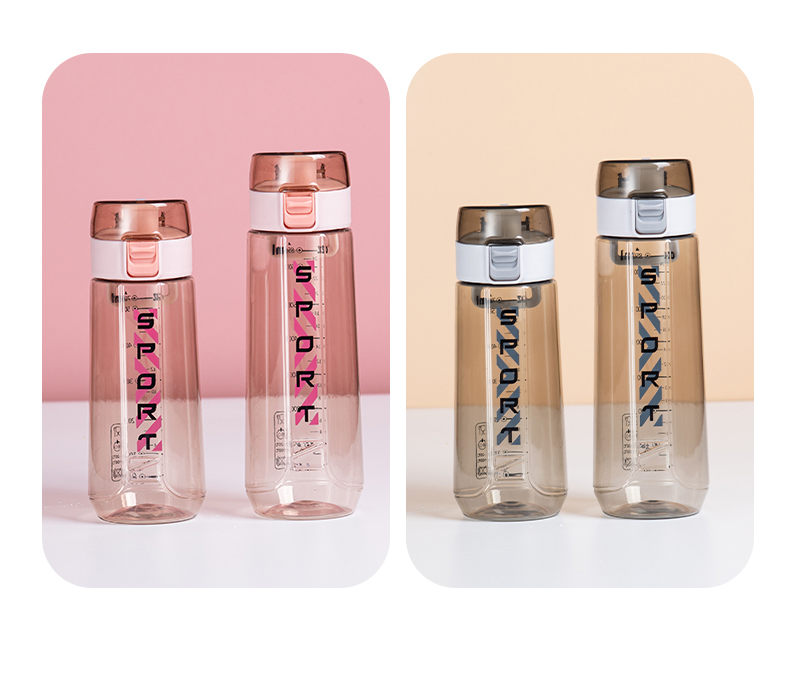 850ML亚奇乐运动塑料杯户外便携弹跳盖水杯（OPP袋）