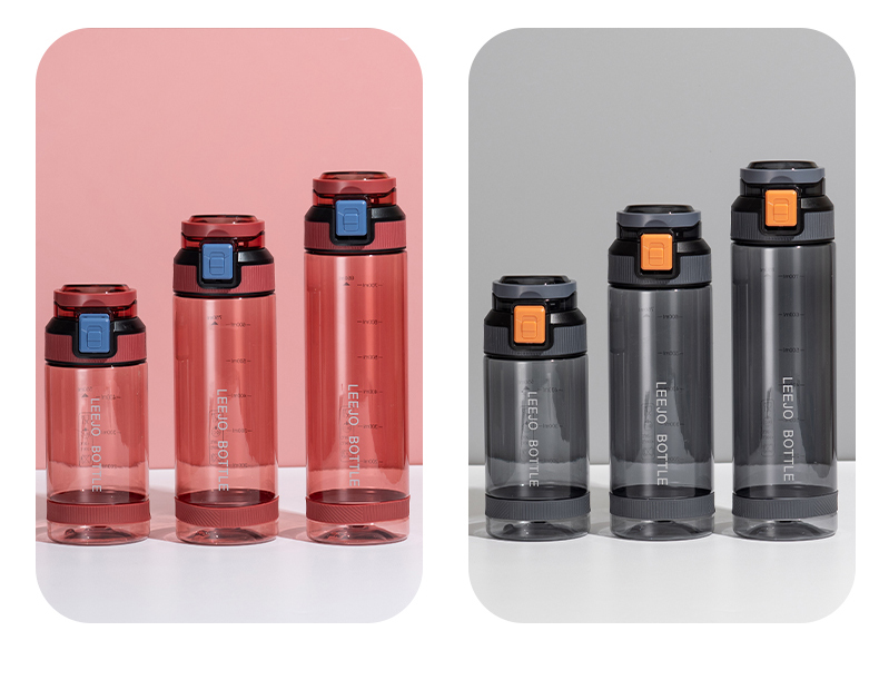 500ML立卓炫彩运动塑料杯简约透明太空杯（OPP袋）