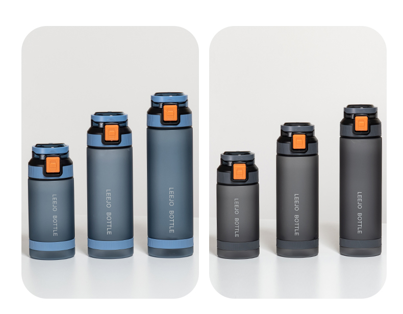 500ML立卓炫彩磨砂运动塑料杯便携太空杯（OPP袋）