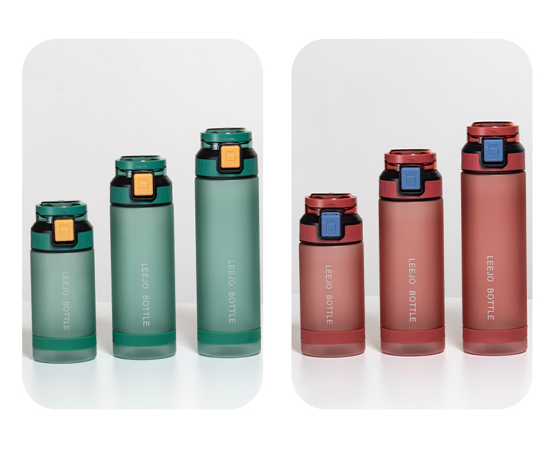 800ML立卓炫彩磨砂运动塑料杯便携太空杯（OPP袋）