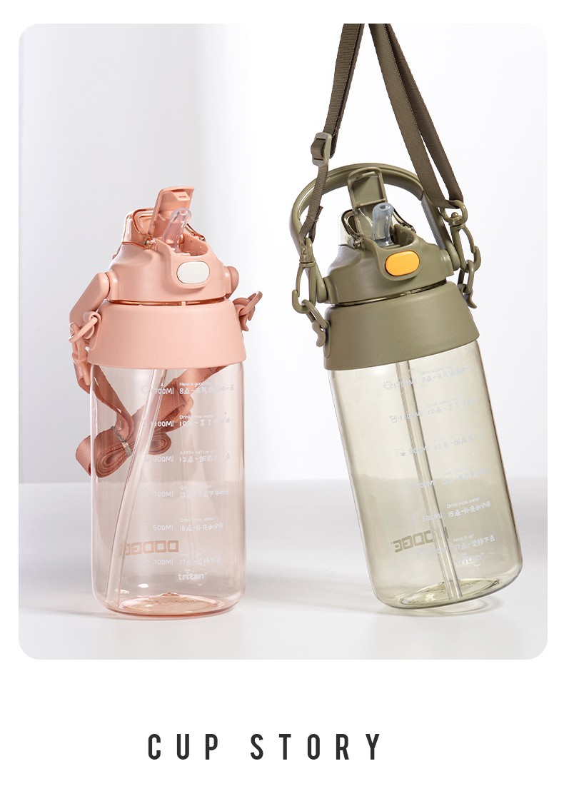1700ML道奇矫健双饮运动塑料杯（Tritan/TPE袋装）