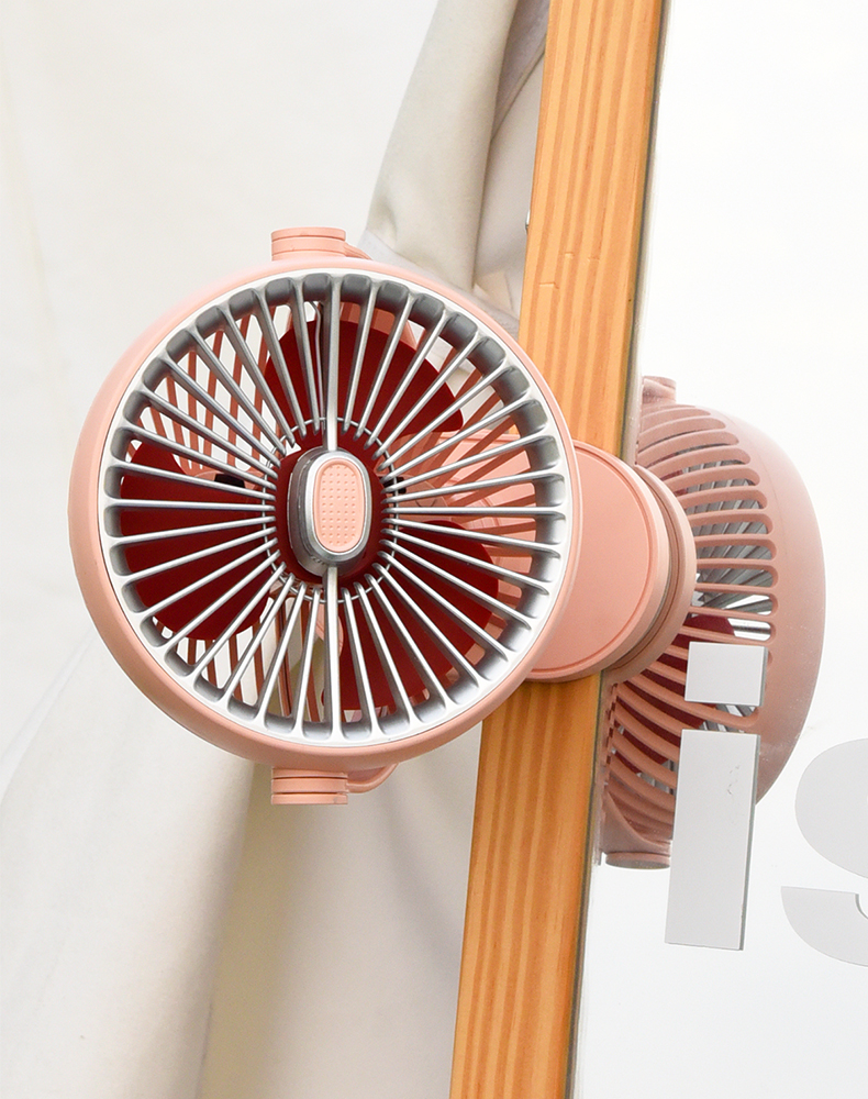 夹子摇头灯光风扇