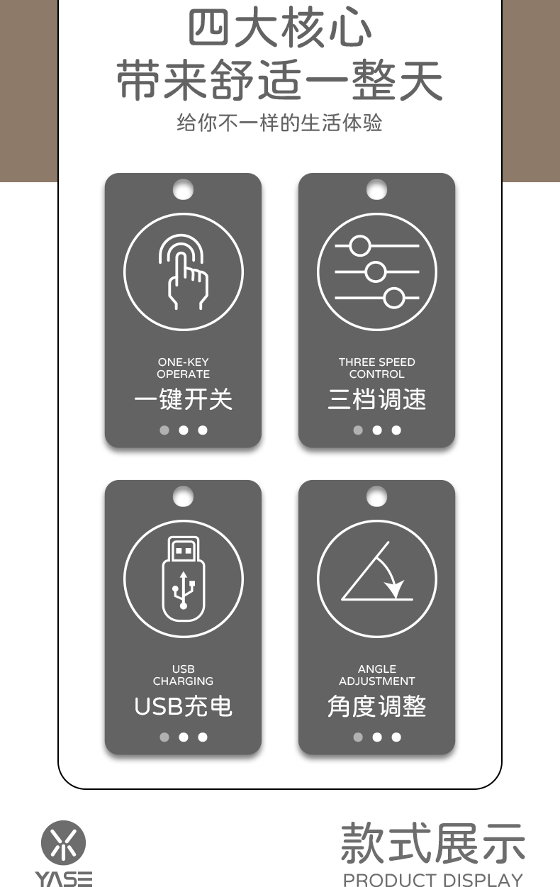 小号兔子桌面循环扇