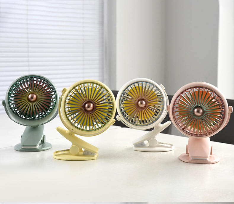 直网简约夹子带灯风扇（渐变色系）