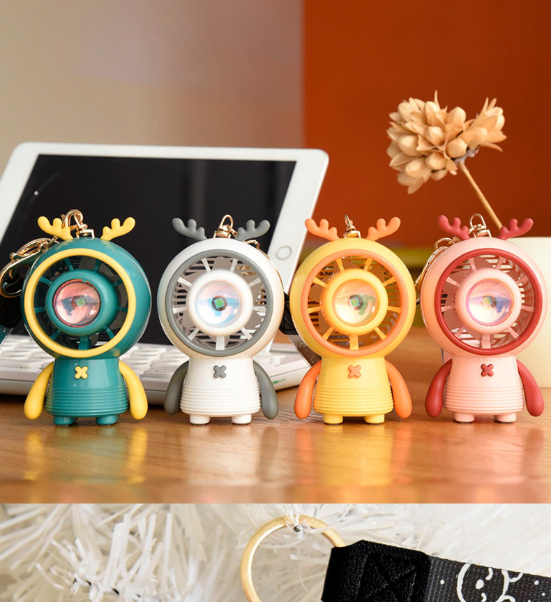 落日灯小鹿涡轮风扇