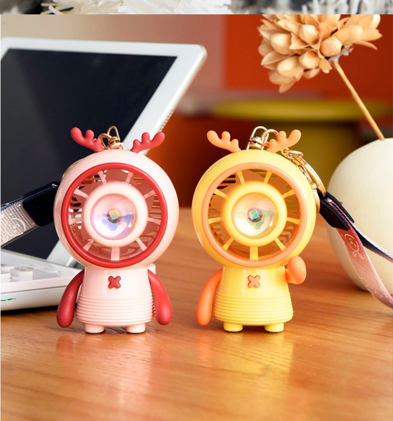 落日灯小鹿涡轮风扇