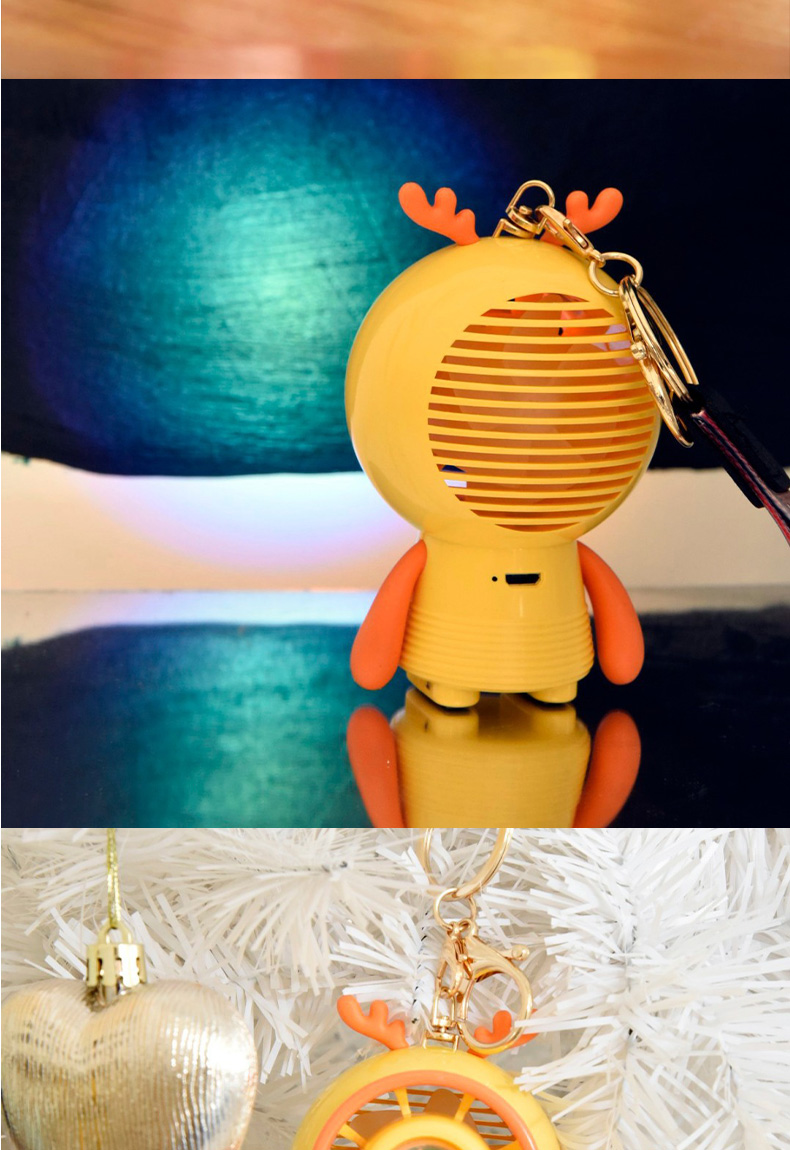 落日灯小鹿涡轮风扇