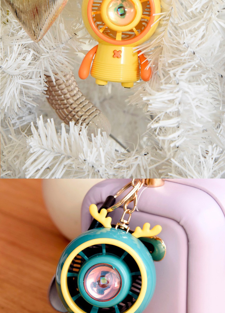 落日灯小鹿涡轮风扇