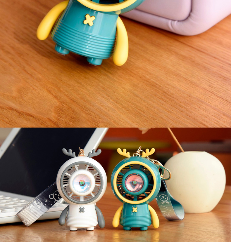 落日灯小鹿涡轮风扇